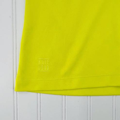 Polo Kate Lord Performance Short Sleeve Golf  Shirt Size Small Yellow Pullover