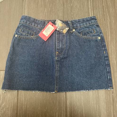 Edikted NWT  Jessie Denim Mini Skirt