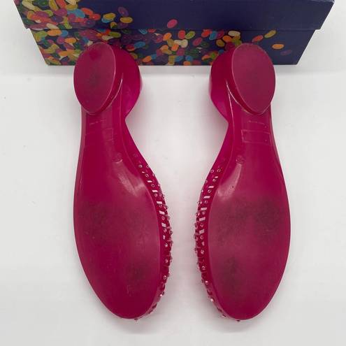 Stuart Weitzman Jealous  Jelly d'Orsay Flat - Raspberry - 38