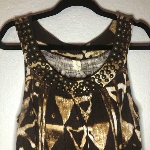 Jones New York  Tribal w/ Metal Sleeveless Dress 2X