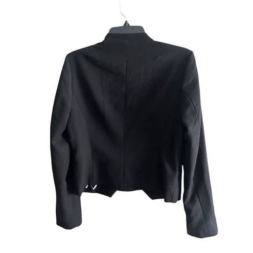  size medium | Daniel Rainn Womens Black Open Front Lined Jacket Bla