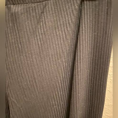 Natori  Black Ribbed Drawstring Sleep Pants (FLAW)