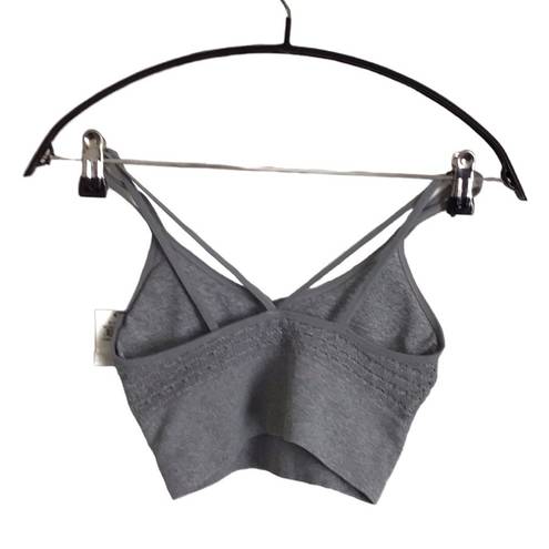 Kensie Heather Gray Tag Free Longline Sports Bra Size S NWT