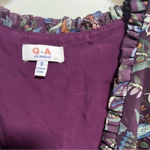 a.n.a Q  Los Angeles Purple Floral Mini Dress, New with Tags