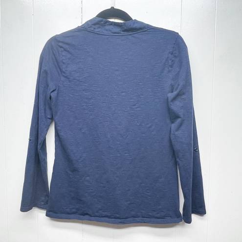 Coldwater Creek  V-Neck Long Sleeve Blue Top Women's Size XS Workwear Casual