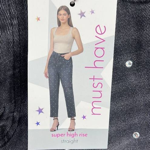 Simple Society  distressed super high rise button fly raw hem jeans NEW NWT 7 28