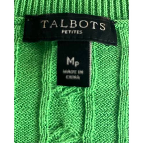 Talbots  petite Medium Green Cardigan