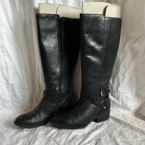 Ralph Lauren Lauren  Mariah Leather Knee High Equestrian Riding Boot