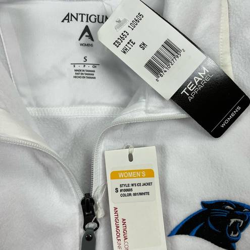 Antigua Women’s NFL Carolina Panthers White Fleece Jacket Size Small