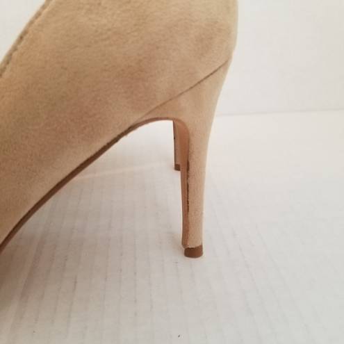 Bella Marie  Light Taupe Suede Pointy High Heel