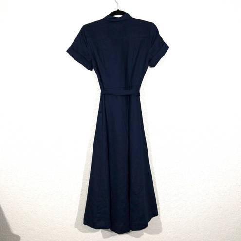 Hill House NWT  Navy The Lily Linen Dress Size XXS