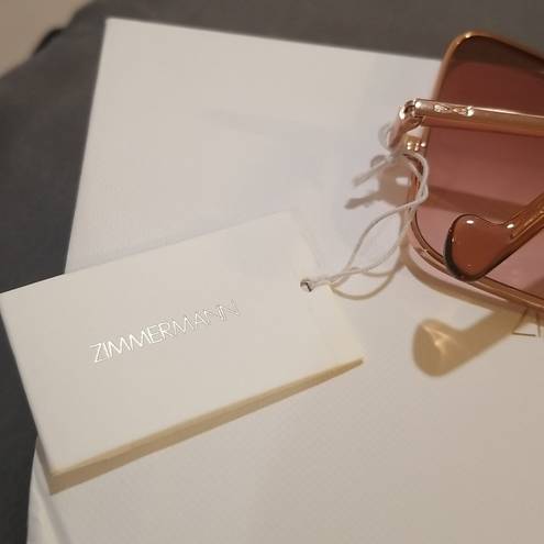 Zimmermann 💕💕 Empire Butterfly Sunglasses ~ Rose Gold Brown Gradient NWT