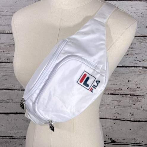 FILA Fanny Pack/Belt Bag White w Red/Navy Logo