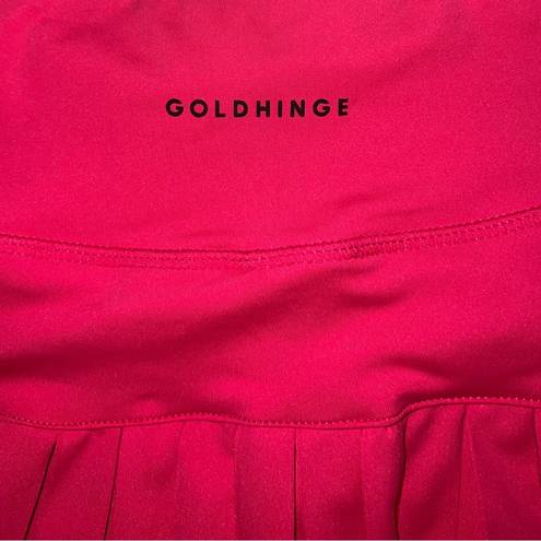 Gold Hinge NWT:  Hot Pink Pleated Tennis Skirt