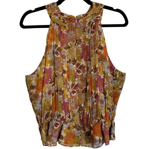 Veronica Beard NEW  Kailani Cross Front Graden Floral Chiffon Top in Multi