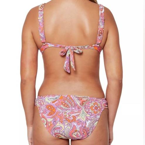 Jessica Simpson NEW  Flower Printed Retro Hipster Bikini Small / S Swimsuit 2 Pc