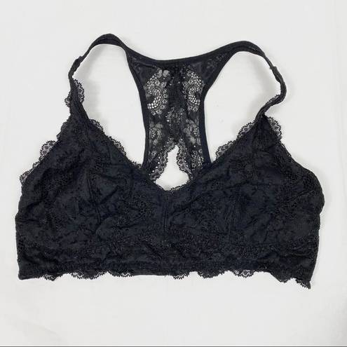 Felina  Black Lace Racerback Bralette