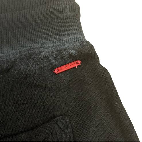 n:philanthropy NEW  small black distressed tie waist gradient coco shorts