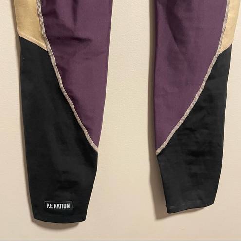 Pennant P.E. Nation Maximise Legging in Purple  Colorblock- Size Small