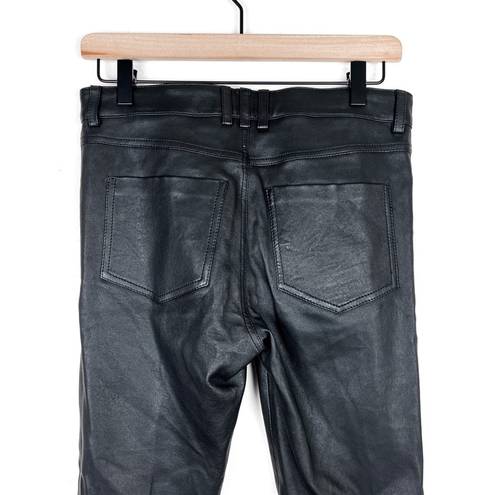 ANINE BING  Lambskin Leather High Rise Skinny Pants