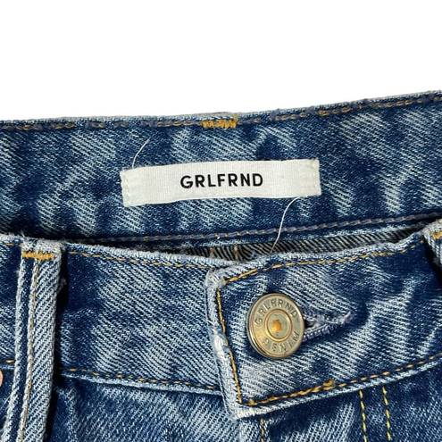 GRLFRND  Denim Jeans Women's Size 27 Linda Pop Crop Jeans Button Fly Le Freak