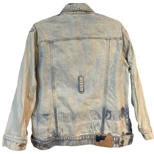 Golden Goose  Deluxe Brand Ombre Acid Wash Denim Jacket Size S