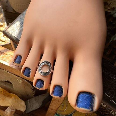 The Moon  Phases Sterling Silver Toe Ring