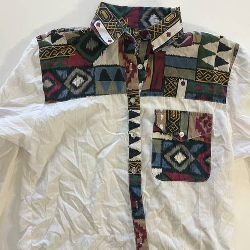 Krass&co Vintage Tap &  Aztec Western Style Women’s Button Up