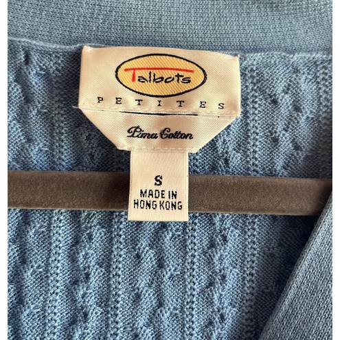 Talbots  Petites Blue Cardigan size Small