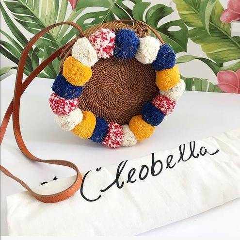 Cleobella  Pom Pom Williamsburg basket round Bag