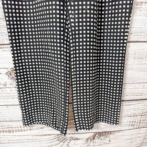 Equipment  Bergen 100% Silk Checkered Cropped Pants, EUC, Size 6, MSRP $340