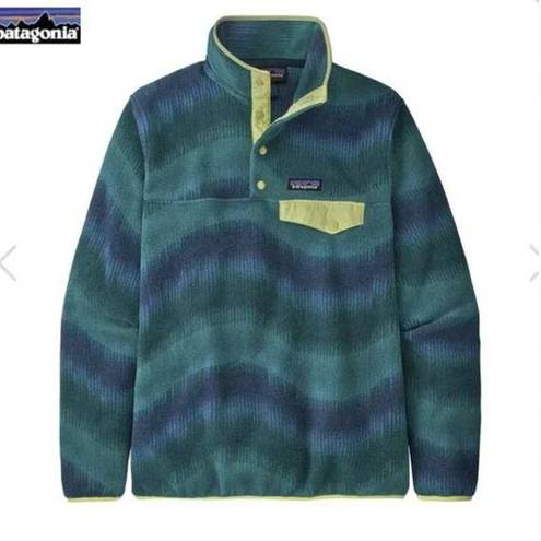 Patagonia  LIGHTWEIGHT SYNCHILLA SNAP T PULLOVER NWT AURORA DARK BOREALIS GREEN