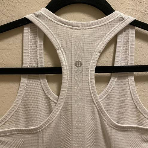 Lululemon  White Swiftly Tech Racerback Tank Size 4