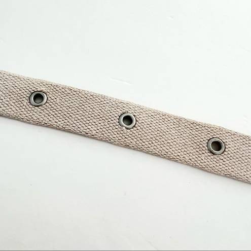 Aeropostale  Neutral Beige Brown Woven Faux Leather Belt S