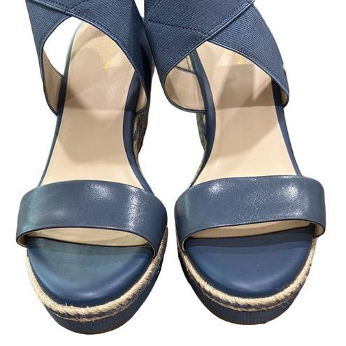 Cole Haan Cole Hann Cloudfeel Espadrille Wedge Sandal Blue Women’s Size 9