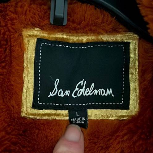 Sam Edelman  FAUX FUR COAT IN COGNAC, SIZE L, NEW WITHOUT TAG MSRP $220