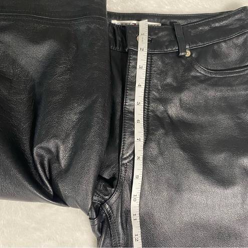 Tommy Hilfiger 100% Leather Black Long Pants. Women’s Size 6.