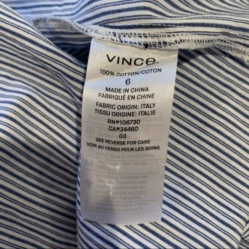 Vince  Stripped Button Down Shirt 100% Cotton