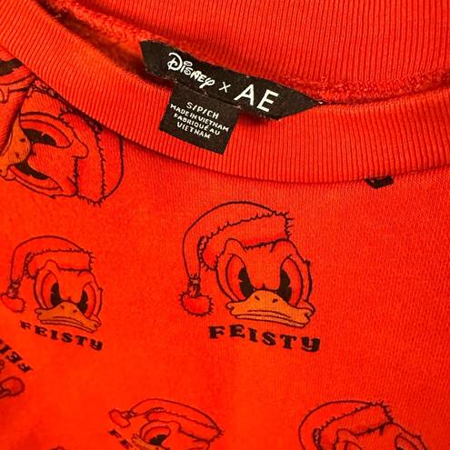 American Eagle x Disney PJs Set Sweats Sz Small Red Donald Duck