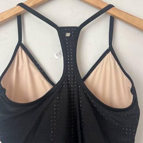 Fabletics  XS Valentina Black Mesh One Piece Swimsuit ♦️