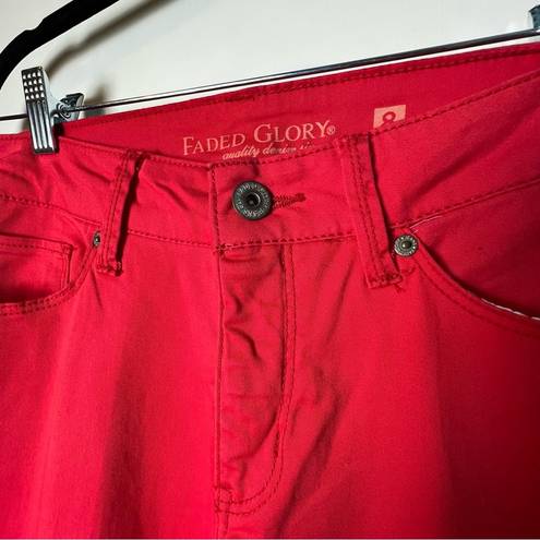 Faded Glory - Red Straight Leg Jeans - Sz. 8A