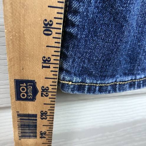 Bongo Vigoss Women Jeans Y2K Sz 9/10 31x32 Mid Rise Bootcut Whisker Pockets 2000s Blue