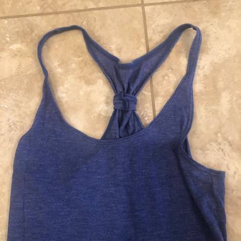 Avia  NWOT Blue Racerback Tie Tank Sz S