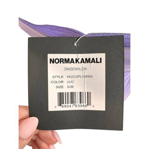 Norma Kamali NWT  Strapless Fishtail Gown in Lilac