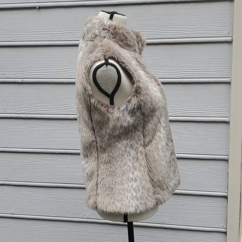 Banana Republic  Faux Fur Animal Print Vest