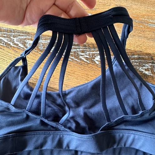 Marika tek Navy Strappy Sports Bra Size XS