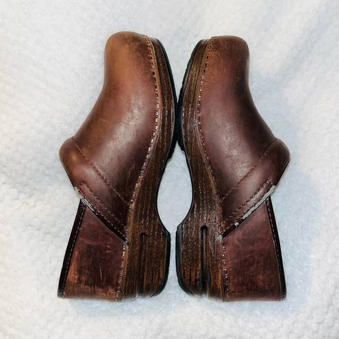 Dansko  Leather Clog Slip On Shoes sz 37