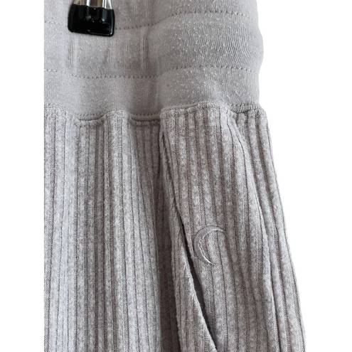 Zyia ‎ Active Jogger Sweatpants Women Size XL Light Gray Ribbed Lounge Comfort