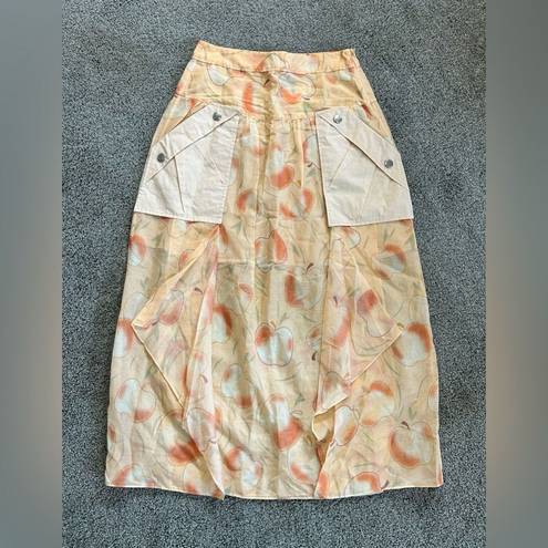 Coach NEW  Long Draped Skirt with Pockets size 2