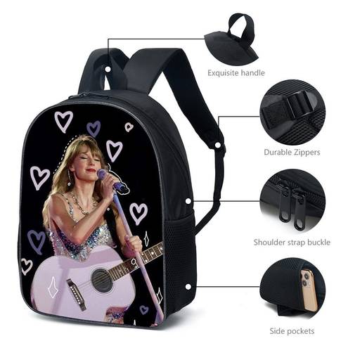 Taylor Swift Backpack Eras Tour Merch Swiftie Fan School Backpack Bag for girls